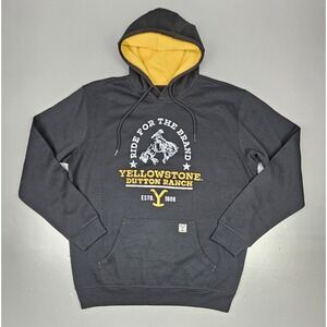 Yellowstone Dutton Ranch Hoodie Mens Lrg. Ride For The Brand Sweatshirt‎ TV Show